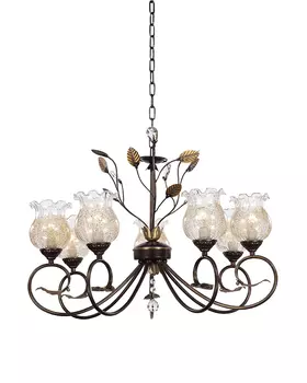 Люстра подвесная с цветочками Хели H17049/7LPG Lumien Hall