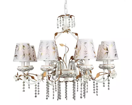 Люстра подвесная с цветочками Lucca OML-77903-08 Omnilux