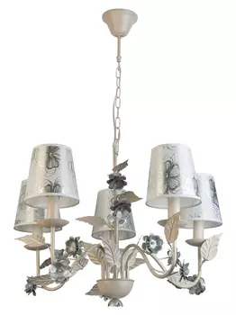 Люстра подвесная с цветочками Madlyn TL5630D-05WH Toplight
