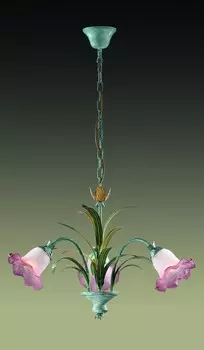 Люстра подвесная с цветочками Poema 1545/3 Odeon Light