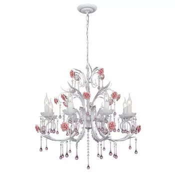Люстра подвесная с цветочками Rose SL699.503.08 ST Luce