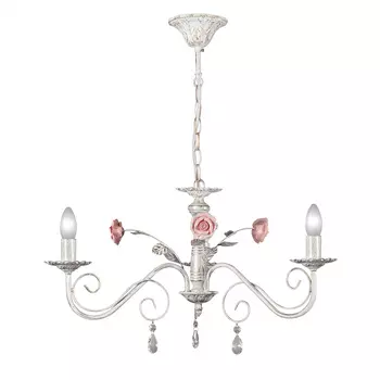 Люстра подвесная с цветочками S1034 S1034-3 Петрасвет