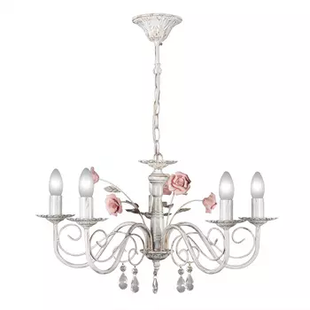 Люстра подвесная с цветочками S1034 S1034-5 Петрасвет