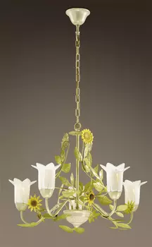 Люстра подвесная с цветочками Sunflower 2651/5 Odeon Light