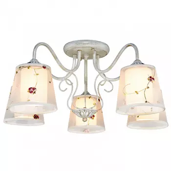 Люстра потолочная с цветочками 6520 1-6520-5-WHS E14 Максисвет