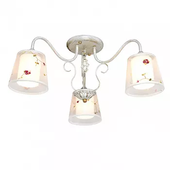 Люстра потолочная с цветочками 6520 1-6520-3-WHS E14 Максисвет