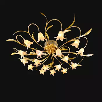 Люстра потолочная с цветочками 7895 1-7895-18-FG Y G4 Максисвет