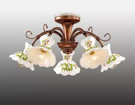 Люстра потолочная с цветочками Amanda 2621/5 Odeon Light