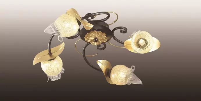 Люстра потолочная с цветочками Anaba 2691/4C Odeon Light