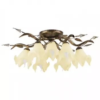 Люстра потолочная с цветочками Barbado BL/O/7 GREEN Kemar