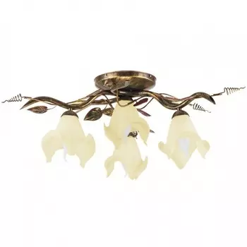 Люстра потолочная с цветочками Barbado Green BL/4 GREEN Kemar