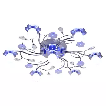 Люстра потолочная с цветочками Beaumont 228/7PF-Chrome ID l