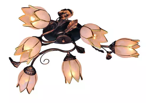 Люстра потолочная с цветочками Bugey OML-36507-06 Omnilux