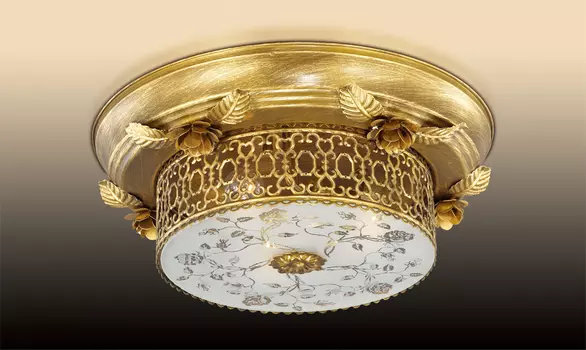 Люстра потолочная с цветочками Capua 2642/3C Odeon Light