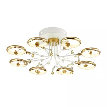 Люстра потолочная с цветочками Fiuggi 4036/48L Odeon Light