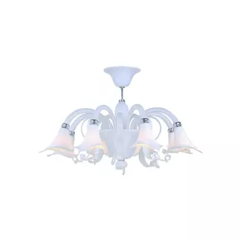Люстра потолочная с цветочками Florian 485/8PF-white ID l