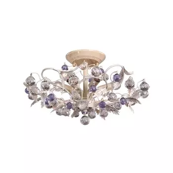 Люстра потолочная с цветочками Irida 242/6PF-Whitepatina ID l