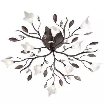 Люстра потолочная с цветочками Linga 2471/10C Odeon Light