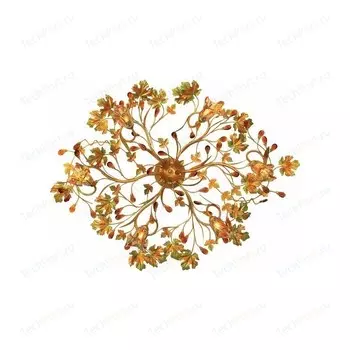 Люстра потолочная с цветочками N-Light 89288 89288/6C N-Light