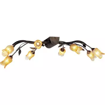Люстра потолочная с цветочками N-Light PX-0205 PX-0205/8C ferrugineous N-Light