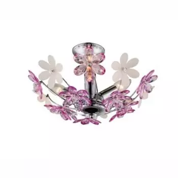 Люстра потолочная с цветочками Natal 51568-3 Globo