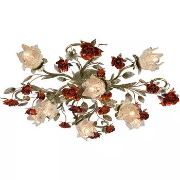 Люстра потолочная с цветочками Рококо 601-08-01 N-Light
