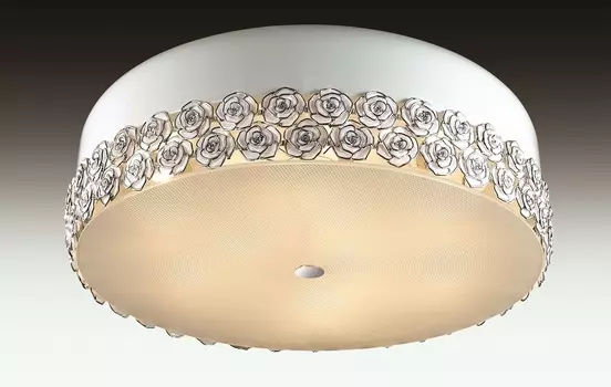 Люстра потолочная с цветочками Rosera 2756/9C Odeon Light