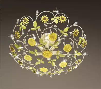 Люстра потолочная с цветочками Sunflower 2651/6C Odeon Light