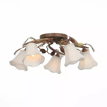 Люстра потолочная с цветочками Uccellino SL167.702.05 ST Luce