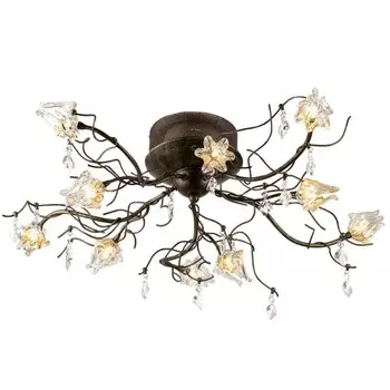 Люстра потолочная с цветочками Vikia 1348/10A Odeon Light