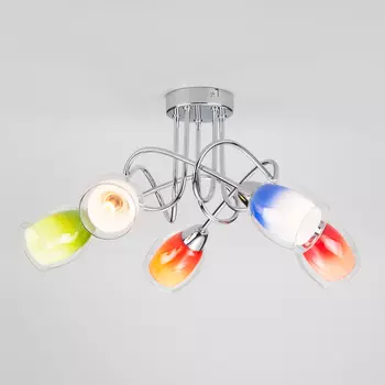 Люстра разноцветная 2266, 2267, 2688 2267/5 хром Eurosvet