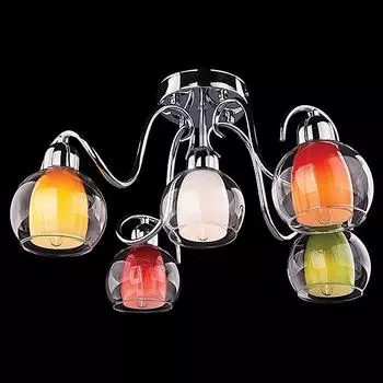 Люстра разноцветная 2270 2270/5 хром Eurosvet