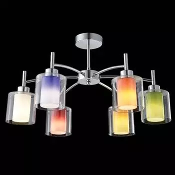 Люстра разноцветная 30070 30070/6 хром Eurosvet