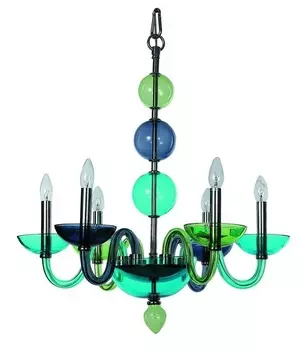 Люстра разноцветная Letizia 1156/02 LM-6 Divinare