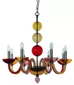 Люстра разноцветная Letizia 1156/03 LM-8 Divinare