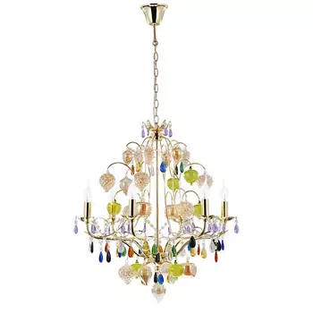 Люстра разноцветная Ricchezza A2011LM-6GO Arte L