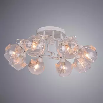 Люстра с бабочками Alessandra A5004PL-8WG Arte L