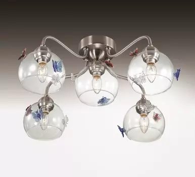 Люстра с бабочками Meleta 2765/5C Odeon Light