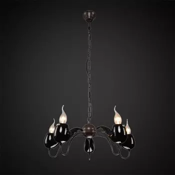 Люстра с курительной трубкой 5120 2-5120-5-BK E14 Максисвет