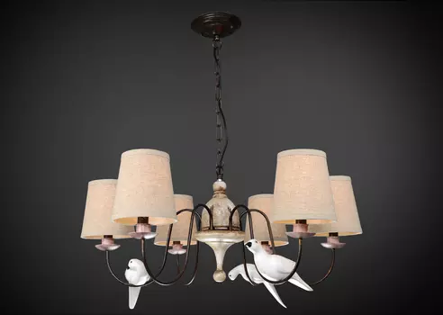 Люстра с птичками 4901 2-4901-6-WH E14 Максисвет
