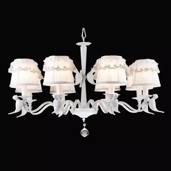 Люстра с птичками Oriole ORIOLE 70011-8C WHITE GOLD Natali Kovaltsev