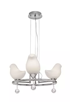 Люстра с птичками Phenix 717.54.3 SilverLight