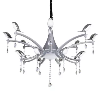 Люстра с птичками Uccelli 385/16-LEDSilver ID l