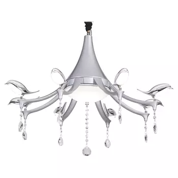 Люстра с птичками Uccelli 385/8-LEDSilver ID l