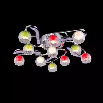 Люстра с пультом Eurosvet 0181 0181/11 хром/синий+красный+фиолетовый