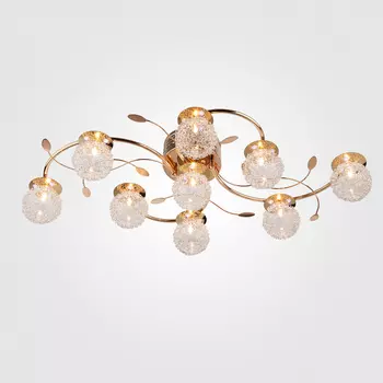 Люстра с пультом Eurosvet 4800 4800/9 золото/синий+красный+фиолетовый