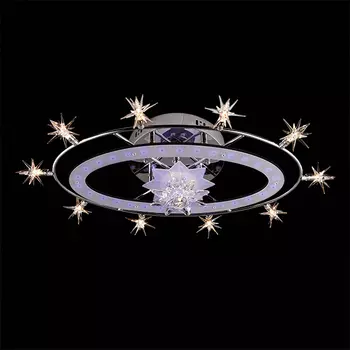 Люстра с пультом Eurosvet 4970 4970/11 хром/синий+красный+фиолетовый