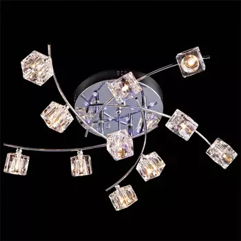 Люстра с пультом Eurosvet 4976 4976/11 хром/синий+красный+фиолетовый