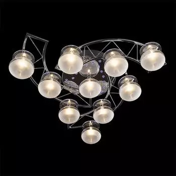 Люстра с пультом Eurosvet 4995 4995/10 хром/синий+красный+фиолетовый