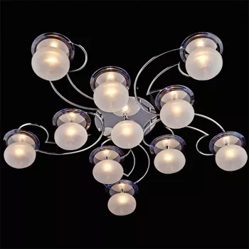 Люстра с пультом Eurosvet 4998 4998/11 хром/синий+красный+фиолетовый